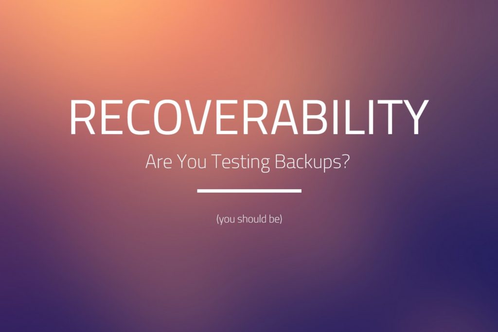 testing backups